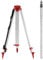 Iglobalbuy Niveau laser Trépied d'arpentage avec tige en aluminium 5m, Trépied de double face métrique 4 Section tige télescopique Surveryor pour niveau de Laser rotatif de nivellement automatique
