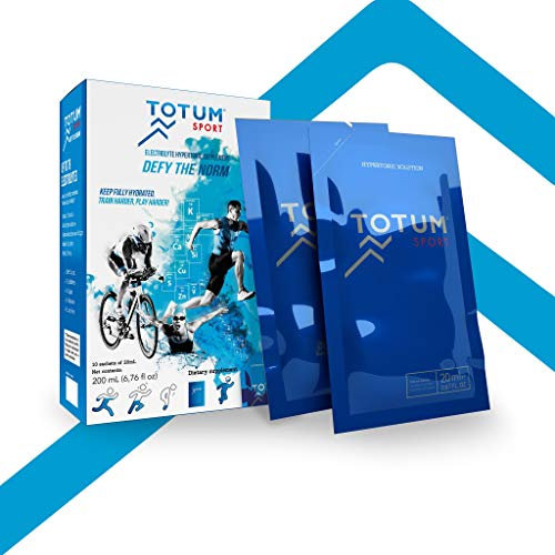 Quinton Sport - Totum Sport, Bebida Hipertónica Natural con Electrolitos, 100% Agua de Mar, Hidratación y Recuperación Muscular, 10 Sticks Bebibles