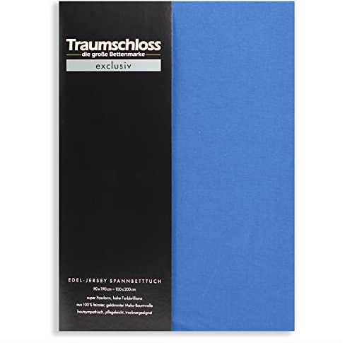 Traumschloss Spannbetttuch »Exclusiv« 100% Mako-Baumwolle | Edel-Jersey | hohe Farbbrillanz | royal | 140-160x200cm
