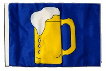 Flaggenfritze Flagge/Fahne Bier + gratis Sticker