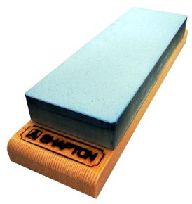 SHAPTON Pierre à aiguiser japonaise en céramique M24/grain moyen 1500, 24 mm avec base en bois