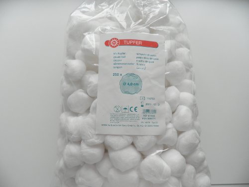 NOBA Natürliche Wattepads Rund 4 cm Durchmesser 250 Stück Reinigung und Abschminkend