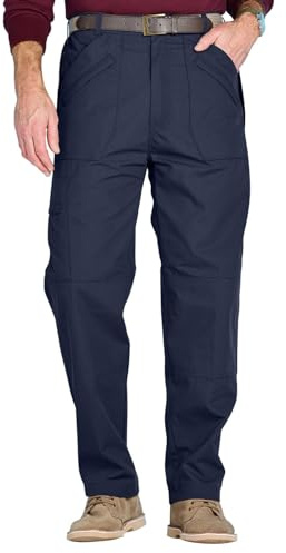 Chums Men's Multi-Pocket Water-Repellent Action Trouser Functional and Durable Pants Navy 32W / 31L