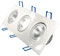 Transmedia LED-Einbaustrahler 230 V/3 x 4.5 W, 780 lm, Deckeneinbau, 30 Grad, CRI/RA: 80, dimmbar, 130 x 3 x Durchmesser 75 mm, warmweiß, 3000K LPE8L