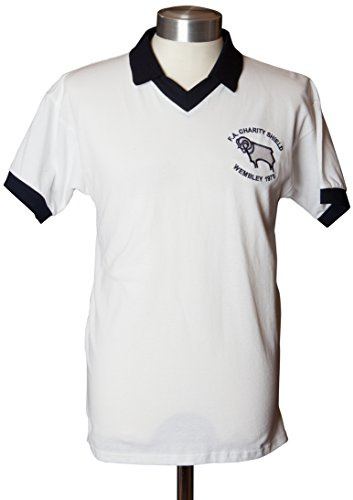 Derby County 1975 Charity Shield Shirt - White, 2X-Large