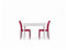 Mesa madera 110 x 70 moderno extensible blanco frassinato salón cocina Temp