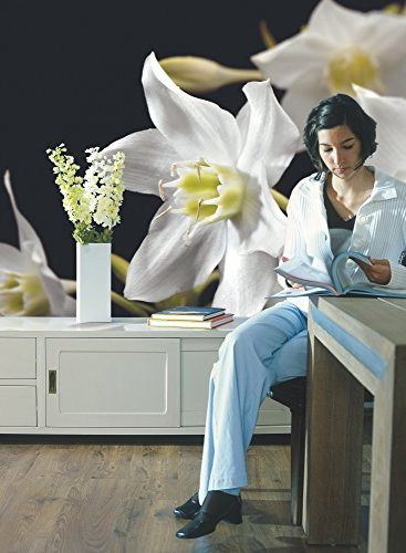 Komar Fototapete MADONNA | 254 x 184 cm | Tapete, Wand, Dekoration, Wandbelag, Wandbild, Wanddeko, Lilie, Blume, Blüte | 4-259