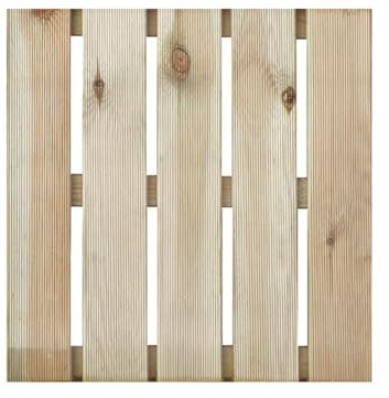 LOSETA MADERA PINO RAYADAS TANE 100X100