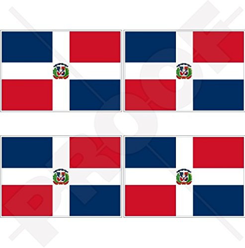 Vinyl-Aufkleber für Stoßstange und Helm, Motiv: Nationalflagge, 50 mm, 4 Stück