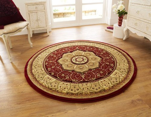 OCR Heritage Tabriz 4400 Red Round Rug