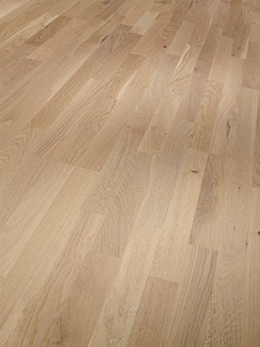 Parador Parkett Basic 11-5 Rustikal Eiche lackversiegelt matt weiß Schiffsboden 3-Stab Ohne Fase