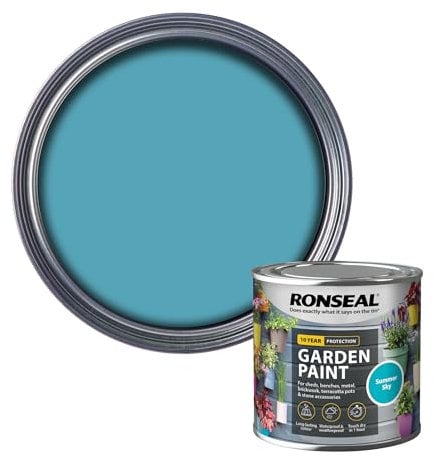 Ronseal RSLGPSS250 250 ml Garden Paint - Summer Sky