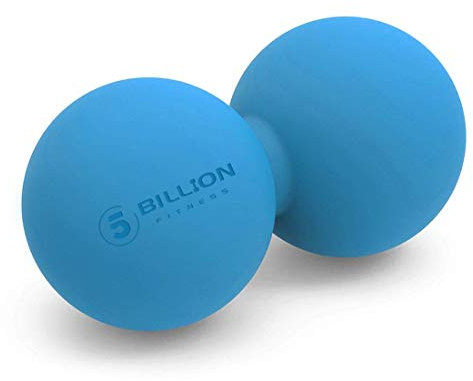 5BILLION Erdnuss-Massageball – Doppelter Lacrosse-Massageball & Mobilitätsball für Physiotherapie – Tiefengewebsmassagegerät für myofasziale Entspannung, Muskelentspannung, Akupunktmassage (blau)