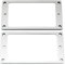 Musiclily Flat Metall Humbucker Pickup Rahmen Humbucker Tonabnehmer Rings Frame für Les Paul LP Style E-Gitarre, Chrom(2 Stück)