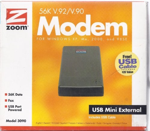 Zoom Modem fax esterno senza controller USB 3090-00-00 V.92 / V.44