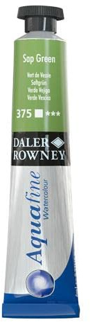 Daler-Rowney Aquafine Watercolour Paint, Aluminium Tube, 0.27oz - 8 ml, Sap Green