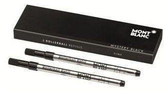 Montblanc Lot de 2 recharges pour stylo roller Noir