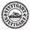 Stuttgart City Germany Grunge Travel Stamp Hochwertigen Auto-Autoaufkleber 12 x 12 cm