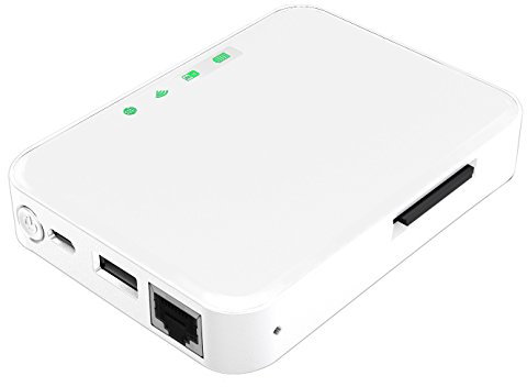 STOREX - Hard Disk esterno WeZee'Card, con Wi-Fi, bianca