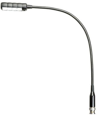 Adam Hall Stands SLED 1 ULTRA BNC - BNC Schwanenhalsleuchte mit 4 COB LEDs, Kaltweiße LED Farbe, schwarz