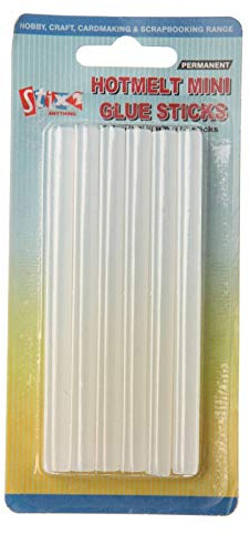 Stix2 Klebstoffstangen für Heißklebepistole, klar, 7,2 mm, 12 Stück