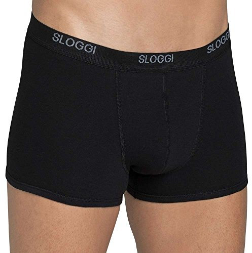 Sloggi Mens 2 Pack Basic Shorts In 2 Colours - 34 Mens - Black