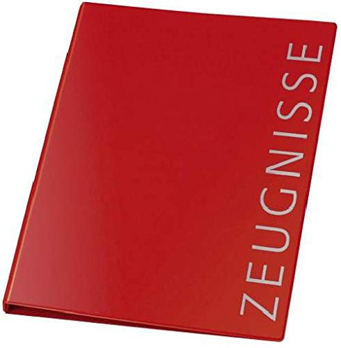Zeugnismappe A4 Ringbuch, PVC, 4-Rg 16mm weinrot