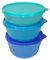 TUPPERWARE Kühlschrank Clarissa 2L dunkelblau, 1,5L blau, 1L türkis Panorama