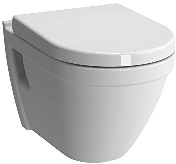 TOP Vitra Vitraflush S50 spülrandlos mit Bidetfunktion, Taharet, Taharat Dusch WC inkl. Softclose WC-Sitz, inkl. Schallschutz, inkl. Anschlussgarnitur Komplett