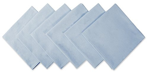 DII Solides Servietten-Set Kollektion:, Baumwolle, hellblau, 20 x 20 (Set of 6), 6