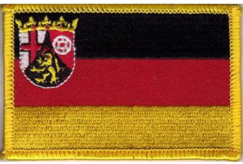 Everflag Patch zum Aufbügeln oder Aufnähen : Rheinland-Pfalz - Groß