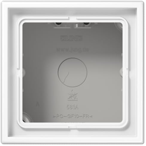 Jung LS581AWW Aufputz-Kappe mit Rahmen 1-fach