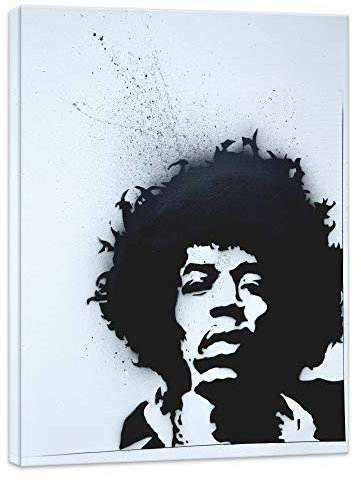 Bild auf Leinwand - echt Kunstdruck direkt vom Künstler Paul London - Jimi Hendrix (div. größen) (60x80cm)
