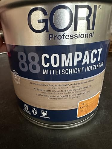 Gori 88 Compact-Lasur Das Original - Holzlasur Mahagoni 7809 2,5 Liter