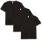 Fruit of the Loom - Heavy Cotton - T- Shirt (Lot de 3) - Homme - Noir - Taille: 2XL