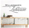 Grandora Wandtattoo Spruch Willkommen Zuhause I weiß (BxH) 45 x 15 cm I Eingang Eingangsbereich Flur Diele Sticker Aufkleber Wandaufkleber Wandsticker W1252