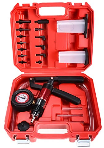 8 milelake – Juego de 21 Bomba de vacío y presión hombre Kit de purga de frenos