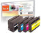 Peach H932/933 Spar Pack Druckerpatronen (BK, C, M, Y) ersetzt HP No. 932, No. 933, CN057A, CN058A, CN059A, CN060A für z.B. HP OfficeJet 6600, HP OfficeJet 6700 Premium, HP OfficeJet 7610 wide format