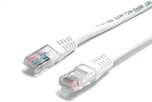 Cable-Core CAT 6 Network Cable. Ethernet LAN 10/100/1000 Gigabit Patch Lead White 5m