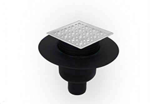 Duschablauf Bodenablauf DN 50 senkrecht Edelstahl Dichtungsfolie Arco3 391/1