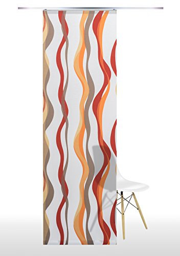 Flächenvorhang Stoff Pisa Schiebevorhang, rot 60 x 245 cm
