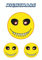 carstyling XXL Aufkleber Smily Nightmare 3er-Set 150 x 105 mm