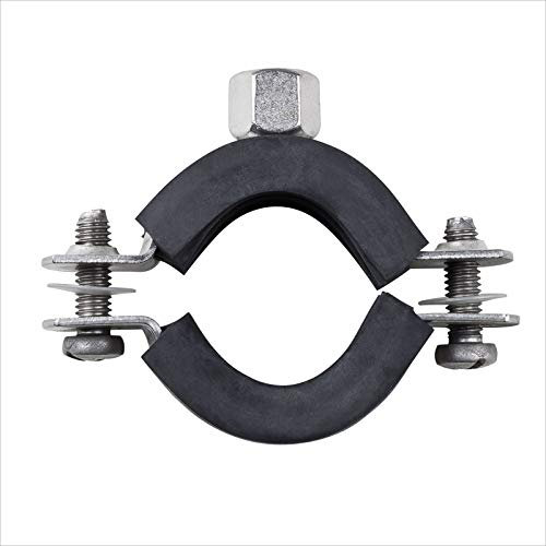 Stabilo-Sanitaer Edelstahlrohrschelle 48-52mm 1 1/2 Zoll Edelstahl Rohrschelle Rohrhalter Rohrbefestigung Rohrhalterung Schraubrohrschelle V2A V4A W4 W2 Nirosta Niro