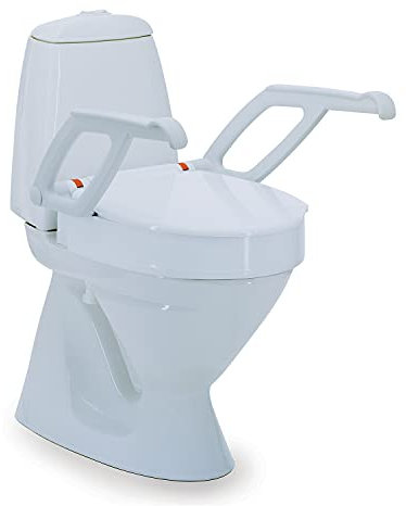 Invacare Aquatec 90000 Toilettensitzerhöhung, weiß, Höhe 10 cm