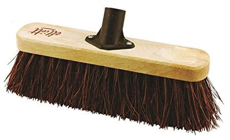 Elliott Broom Head with Natural Bassine Fibre, Brown