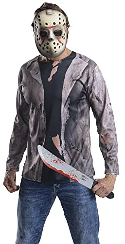 Rubie's, costume ufficiale di Jason Voorhees del film Venerdì 13, kit da adulto, taglia unica