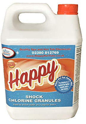 Happy Hot Tubs 5kg Granular Chlorine Shock Swimming Pool Spa Pools