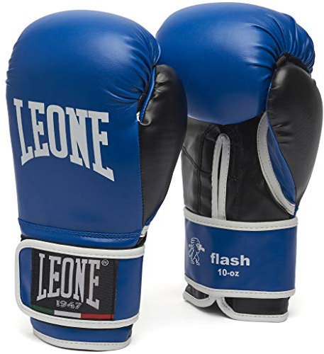 LEONE 1947, Flash-Boxhandschuhe, Unisex-Erwachsene, Blau, 10 OZ, GN083