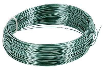 GREENGERS - Ficelles et Liens de Jardinage Pour Ligatures - Fil de Fer Gainé 50M Pour Clôture - Facile à Couper - Diamètre 0.8mm