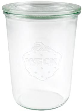 Weck 6 x Rundrandglas 0,75 l Einkochglas Sturzglas 3/4 Liter + Deckel